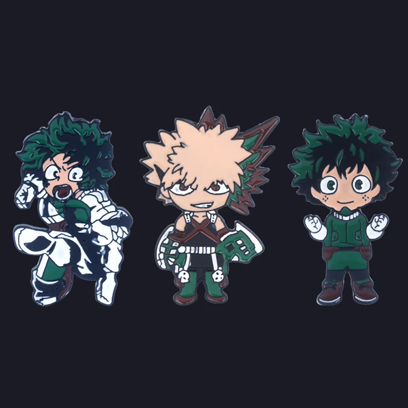 Мультяшные Броши с героями мультфильмов моя геройская академия заколки