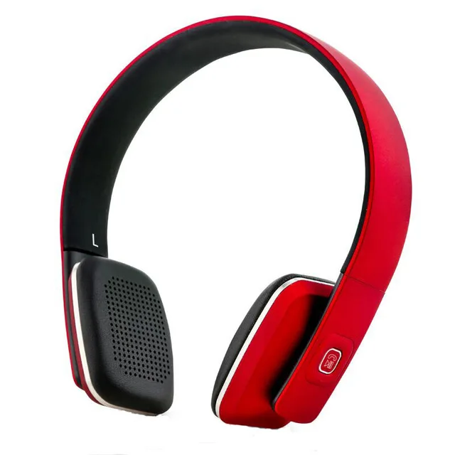 Наушники в простом стиле BOAS LC-8600, одноцветные, беспроводные, Bluetooth 4,1, стерео наушники, компьютерные наушники с микрофоном - Цвет: Red