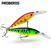 proberos 1pcs minnow fishing lures 11 5cm 4 53 0 37oz 10 5g with 6 hook wobbler bass artificial bait floating hard lure pesca