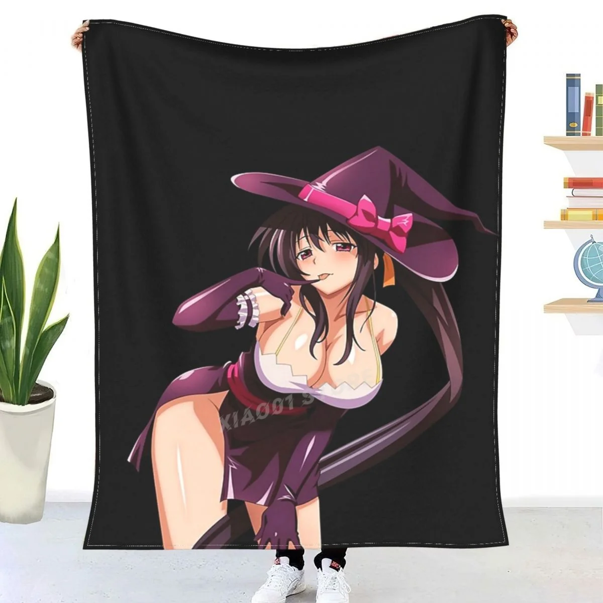 

Akeno Himejima Waifu Throw Blanket Sherpa Blanket Bedding soft Blankets