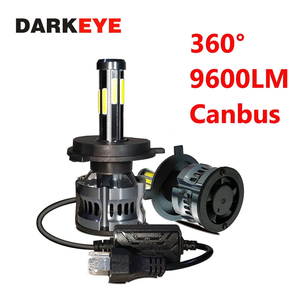 2 шт., Автомобильные светодиодные лампы H7 H1 H8 HB3 9005 HB4 H11 120 Вт 360 лм