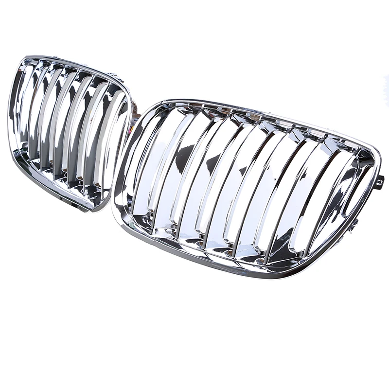 Posbay Хромированная передняя вытяжка почками решетки для BMW X5 E53 3.0d/3.0i/4.4i/4.8is 2003 2007