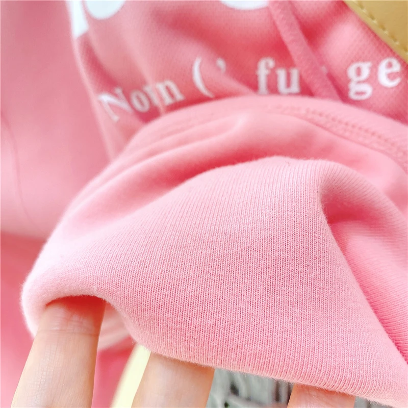 

Good Quality Women Oversize Crop Hoodie 2021 Spring Long Sleeve Loose Cotton Hooded Sweatshirt Short Letter Print Jumper