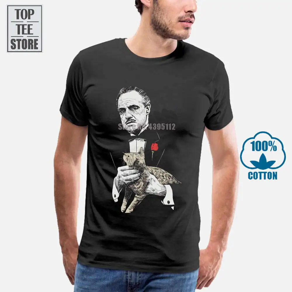 Футболка с круглым вырезом The Godfather Don Vito Corleone Marlon Brando футболка одежда для
