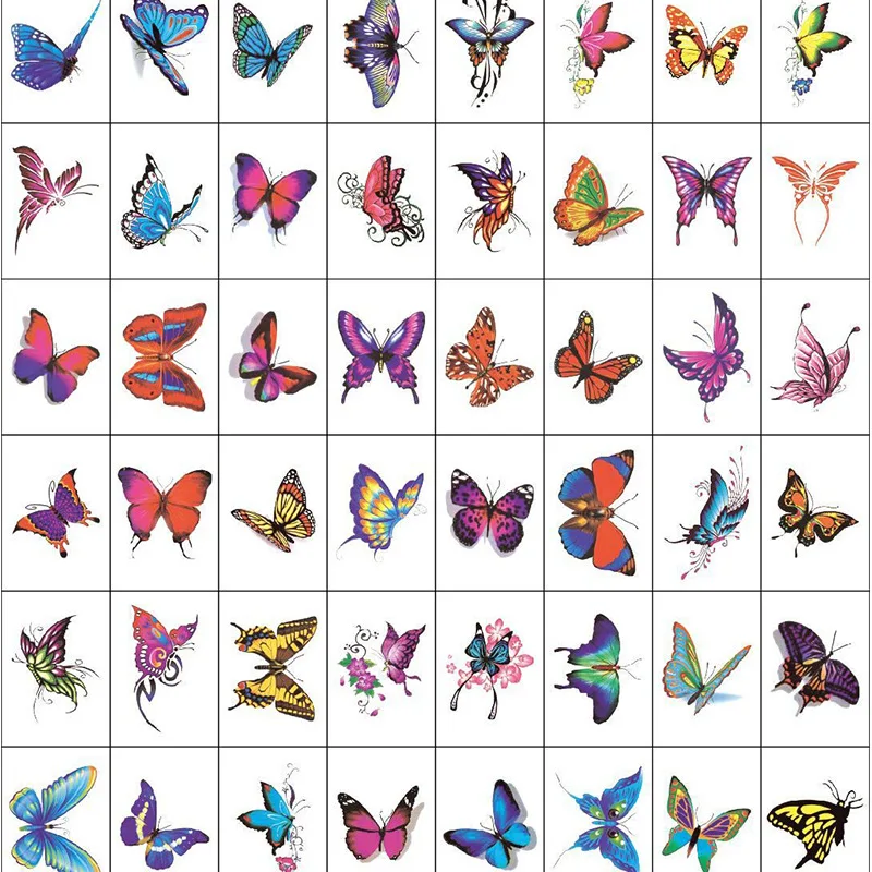 20 шт./компл. маленькие свежие Временные татуировки женские водонепроницаемые