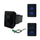 2 синие светодиодные подсветки, кнопочный переключатель с проводным разъемом для автомобилей Toyota Sienna 4runner Tacoma 3Amp 12V