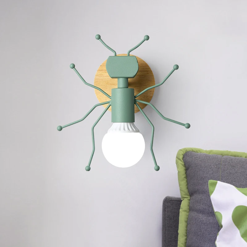 Настенные светильники с изображением муравьев скандинавский прикроватный