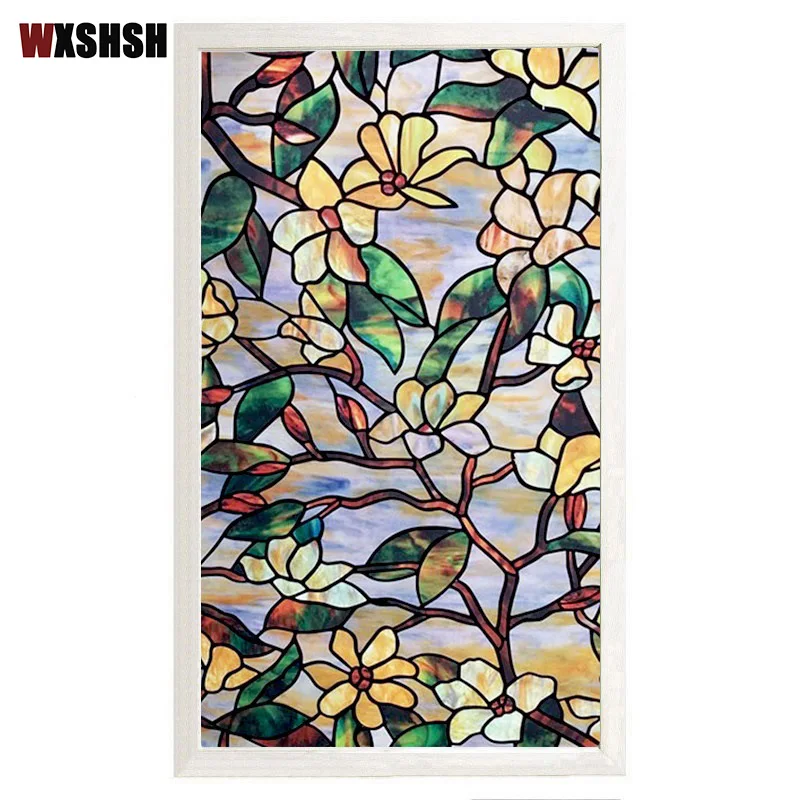 2021 новые статического цепляться витражная плёнка на стекла окна виниловые обои