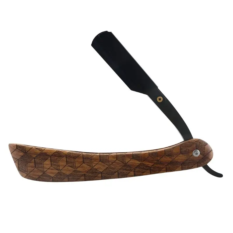 Винтажная Парикмахерская бритва с прямым краем Профессиональный парикмахерский