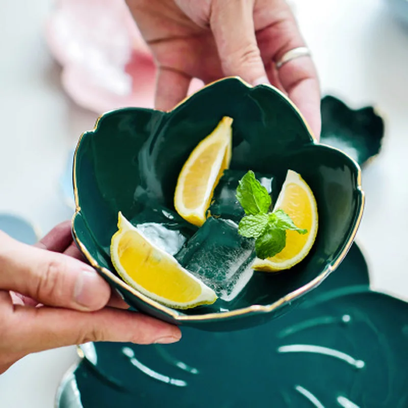 Керамическая тарелка для приправ креативная японская закуска десерт соевый соус