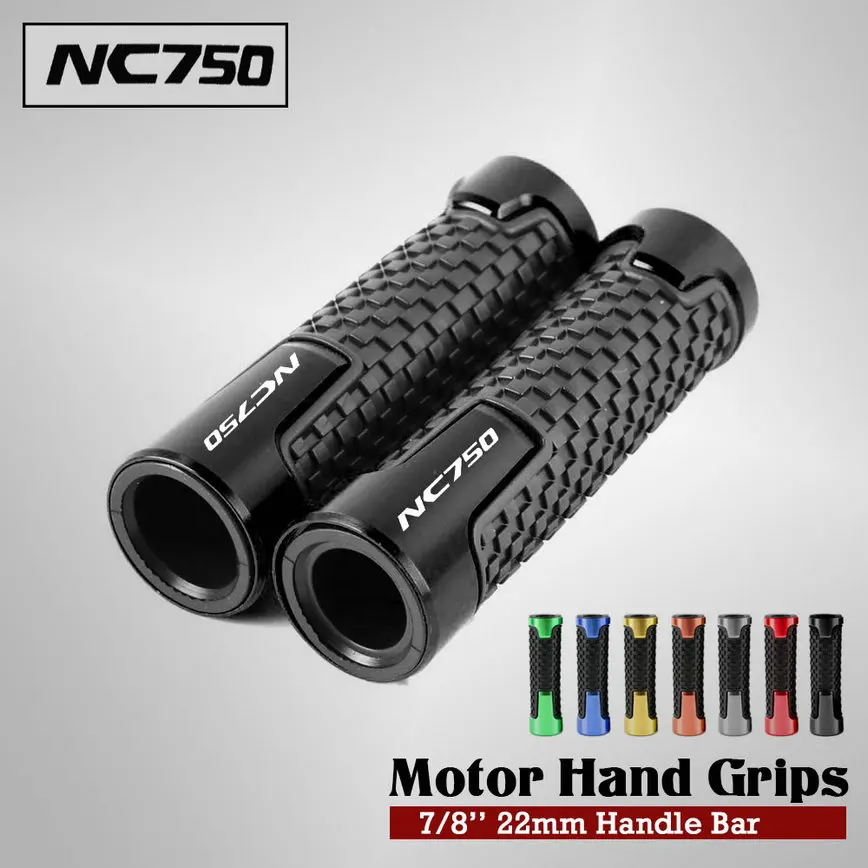 22 мм 7/8 ''мотоциклетные алюминиевые ручки Нескользящие гоночные резиновые