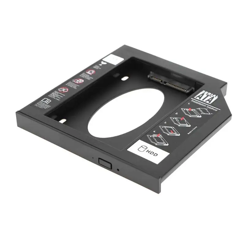 Новинка 23S1B 2,5 дюймов SATA1 \ 2 \ 3 HDD твердотельный жесткий диск SSD двухканальный жесткий диск Оптический отсек слот Caddy лоток для 12,7 мм ноутбука