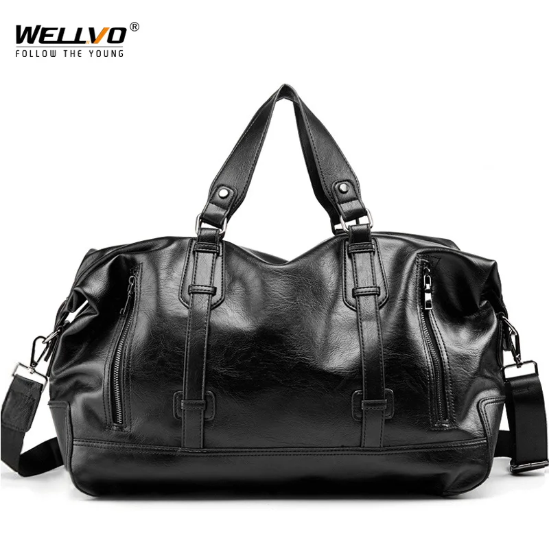 

Дорожная Спортивная сумка для мужчин и женщин XA78WC, водонепроницаемая вместительная сумочка из искусственной кожи для багажа, чемоданчик на плечо для выходных