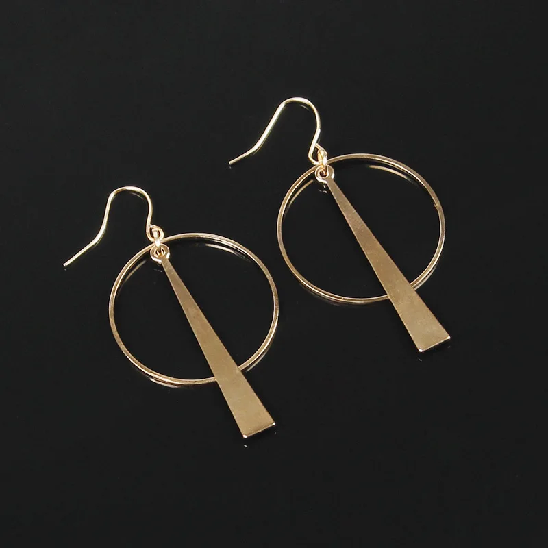 

New Ear Jewelry Creative Geometric Circle Earrings Wild Long Earrings Fashion Accessories Earrings For Women 2021 Dangle Earring