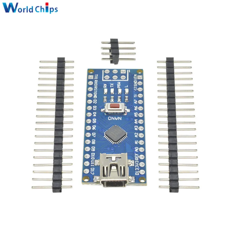 5 шт./лот мини USB Nano 3 0 Atmega328P atmega328 контроллер для Arduino CH340 CH340G 5V 16M плата модуль с