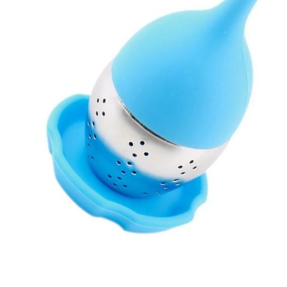 

colorful silicone leaf tea ball make tea bag filter creative stainless steel insulation tea infuser Spice Filter Diffuser Brand