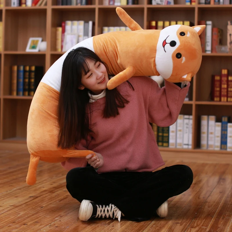 

Новое поступление, длинная подушка с мультипликационным животным, курица, собака, мышь, Тоторо, медведь, плюшевая игрушка, мягкая подушка, по...