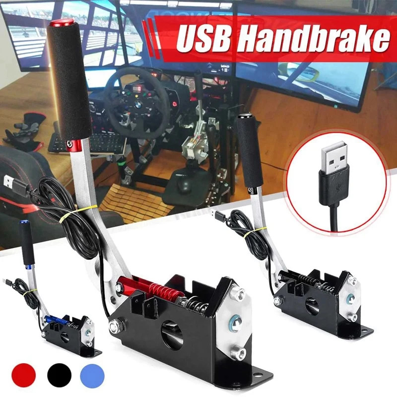 Новый USB ручной тормоз без контакта на Холл для гоночных игр Rally SIM Racing Games G25/27/29 T500 с винтами.