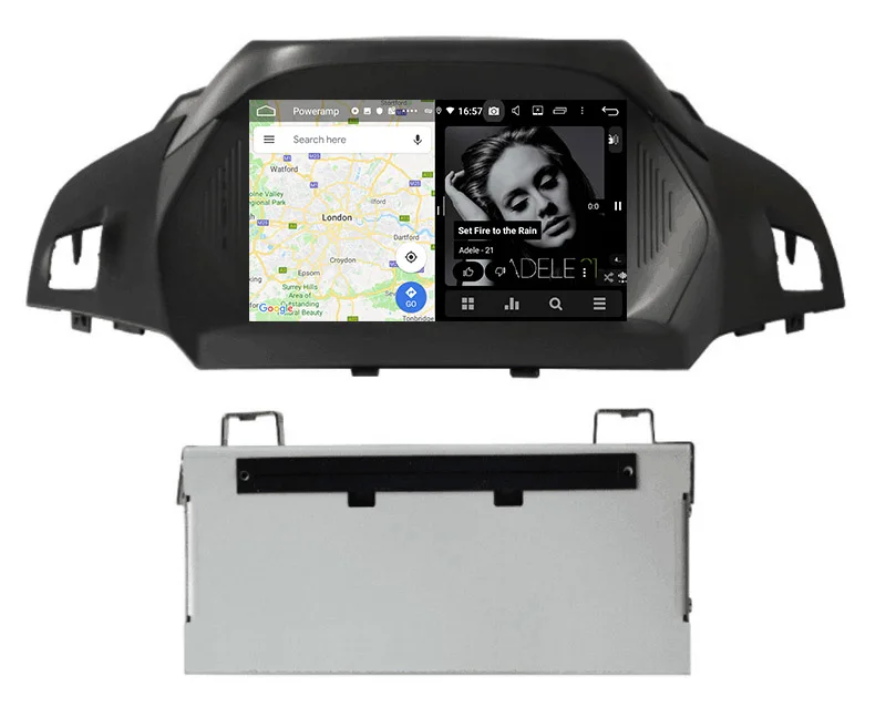 Belsee 8 ядерный ОЗУ 4+ 64 ГБ Android 9,0 Автомагнитола мультимедийный dvd-плеер gps Nav для Ford Kuga Escape C-Max 2013