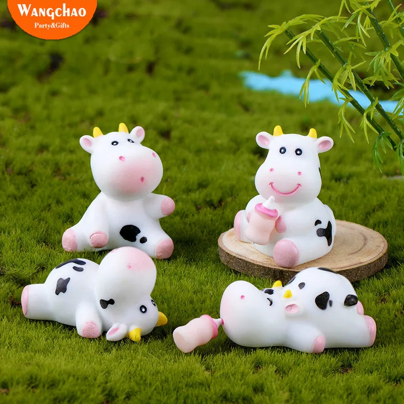 

8 шт./компл., милая молочная коровья молочная бутылка, топпер для торта «С Днем Рождения», прекрасный подарок для детей, вечерние товары, заба...