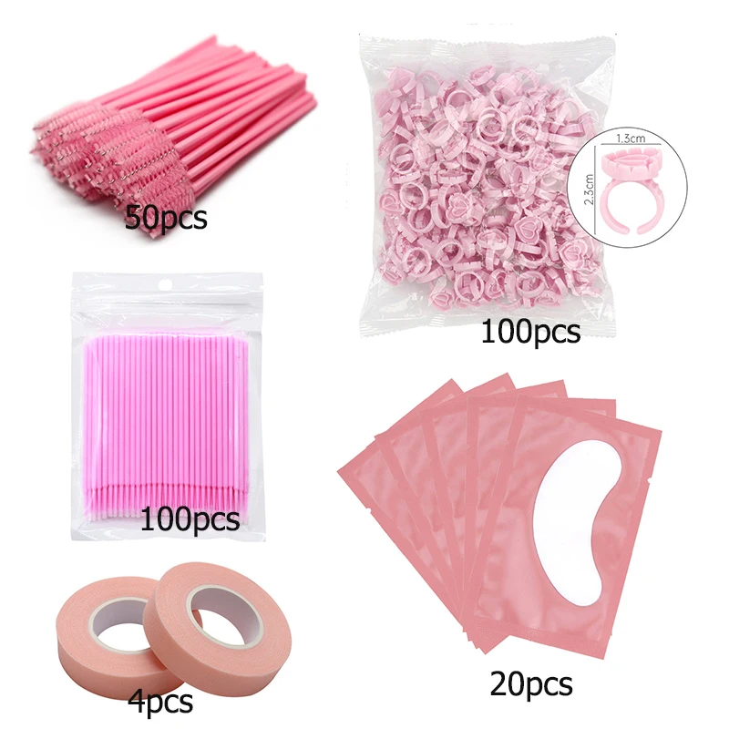 Патчи под глаза для наращивания ресниц блестящая мини-тушь палочка расческа