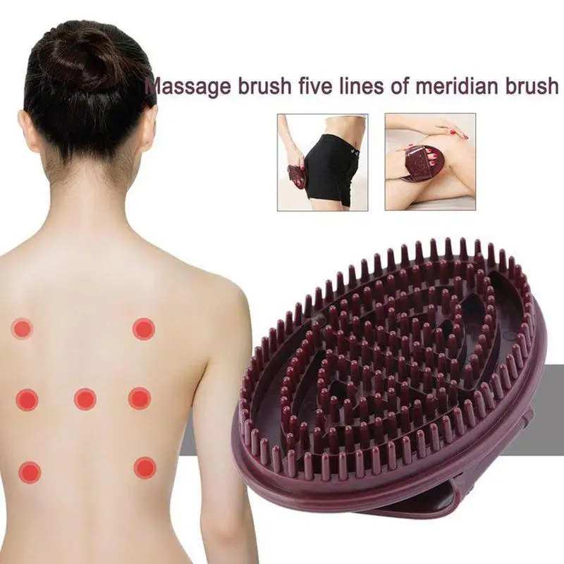 

1pc Body Detox Massager Home Essential Oil Brush Special Slimming Relaxing Massage Salon For Beauty Meridian Brush Q7V9