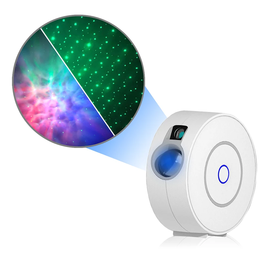 

Smart Star Galaxy Laser Projector Starry Sky Stage Lighting Effect for Christmas Party Holiday Work with Alexa Google Home