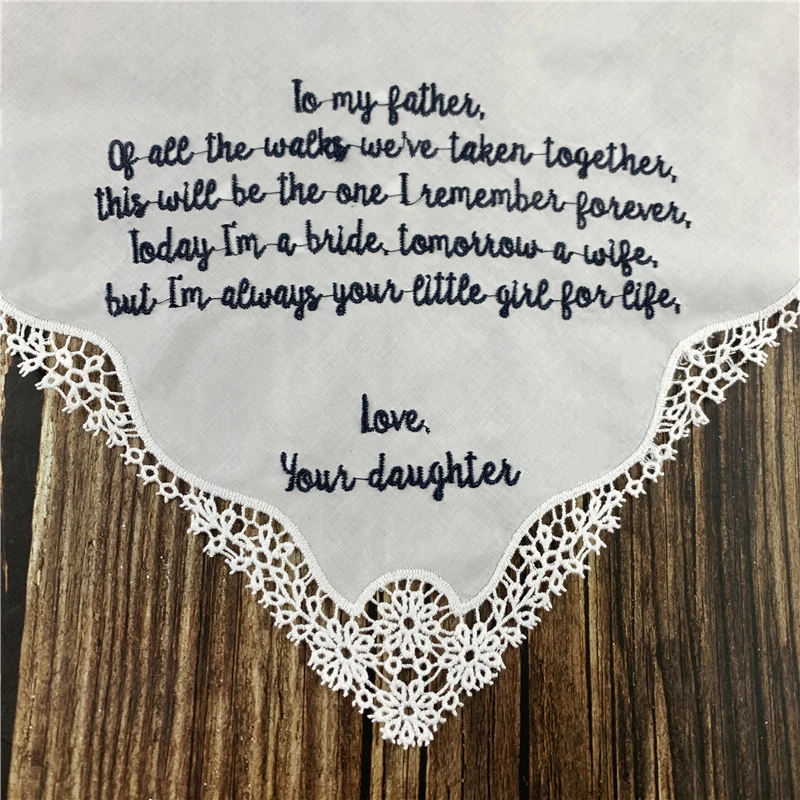 Набор из 12 модных персонализированных свадебных носовых платков 12x12-дюймовые