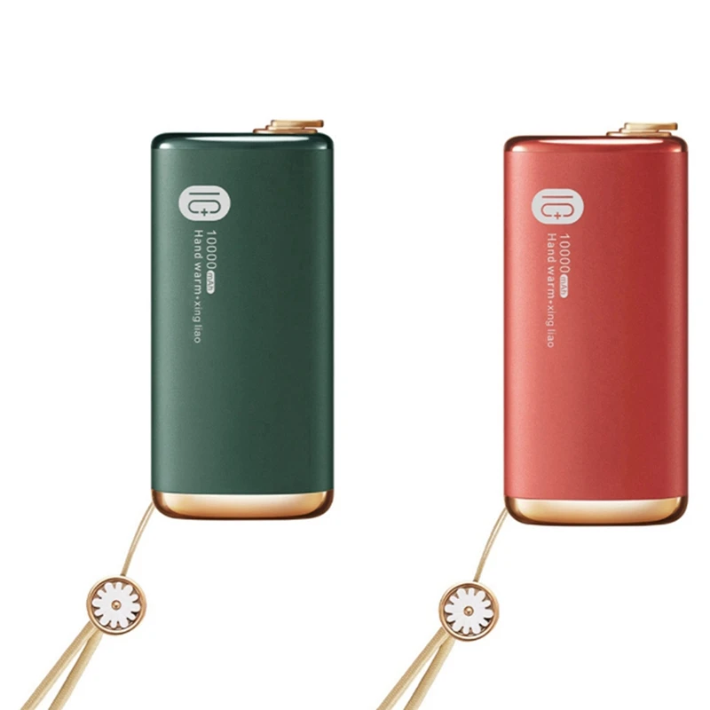 

Promotion! 2PCS Retro Hand Warmer, Hand Warmer, Rechargeable Hand Warmer, Mini Pro Table USB Warmer, Red & Green