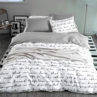 bedding set king queen single double duvet cover set quilt cover pillowcase 2 3pcs home bedding linens sets blanket case gray