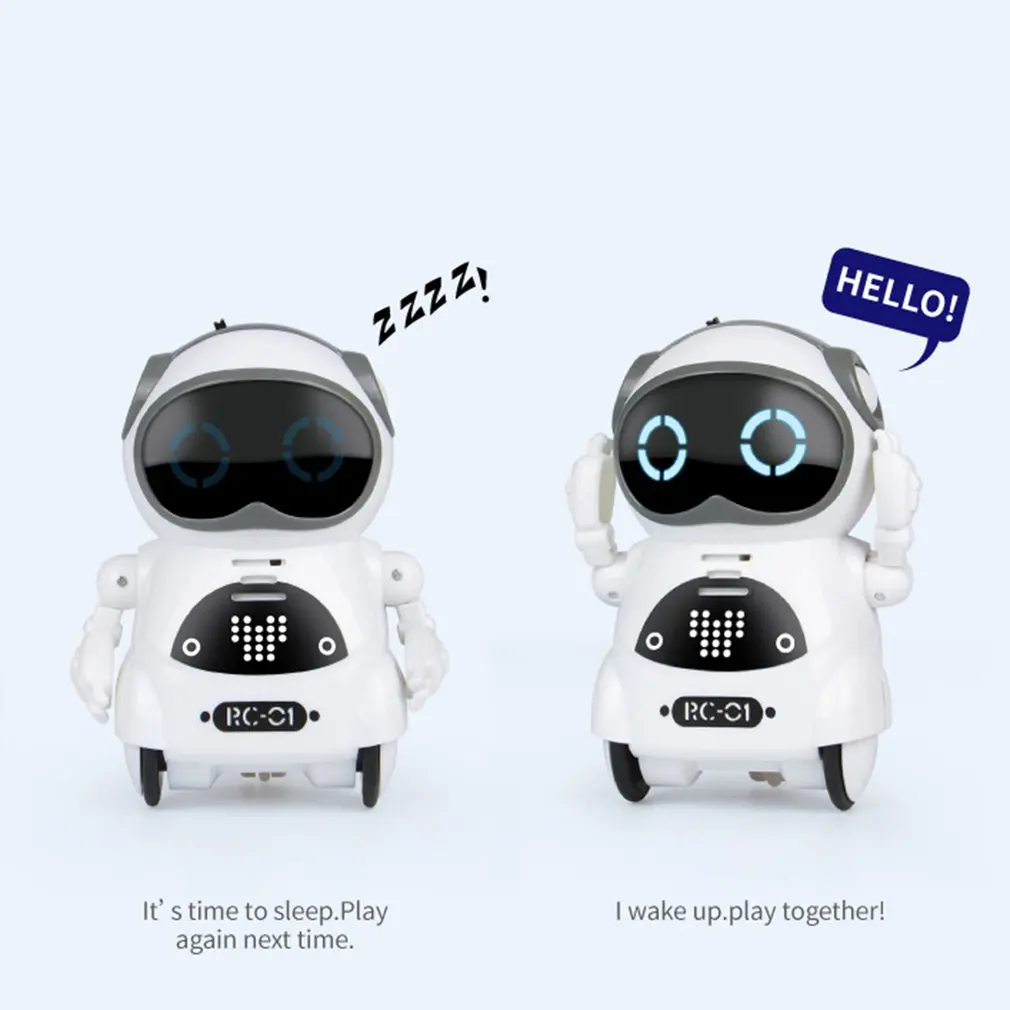Electric Multifunctional Voice Intelligent Mini Pocket Robot Early Education Interactive Story Robote  Игрушки и