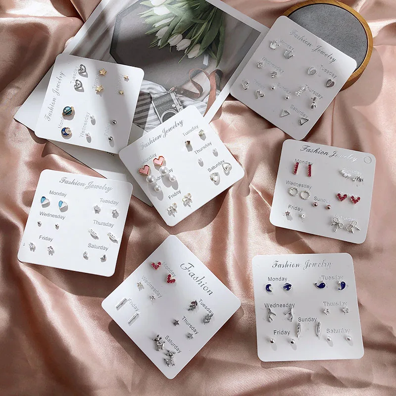 Новинка 2020 изысканный комплект женских сережек Геометрическая Женская Сережка