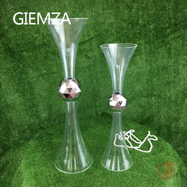 GIEMZA ваза-Горн высотой 60 см 50 см Прозрачные Акриловые реквизиты 1 шт. 2ft свадебный цветок Декор домашний садовый горшок в виде центральных пол