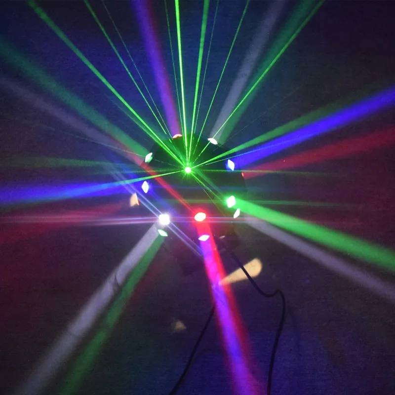 

New Hot 16X3W RGBW Festoon Laser LED 2 in1 Beam Moving Head Light For Disco Bar Club Party Show DMX512 Wedding Stage Lighting