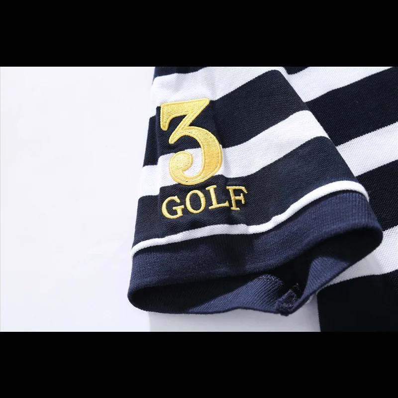 Летняя мужская рубашка поло деловая Повседневная с двойной вышивкой лошади