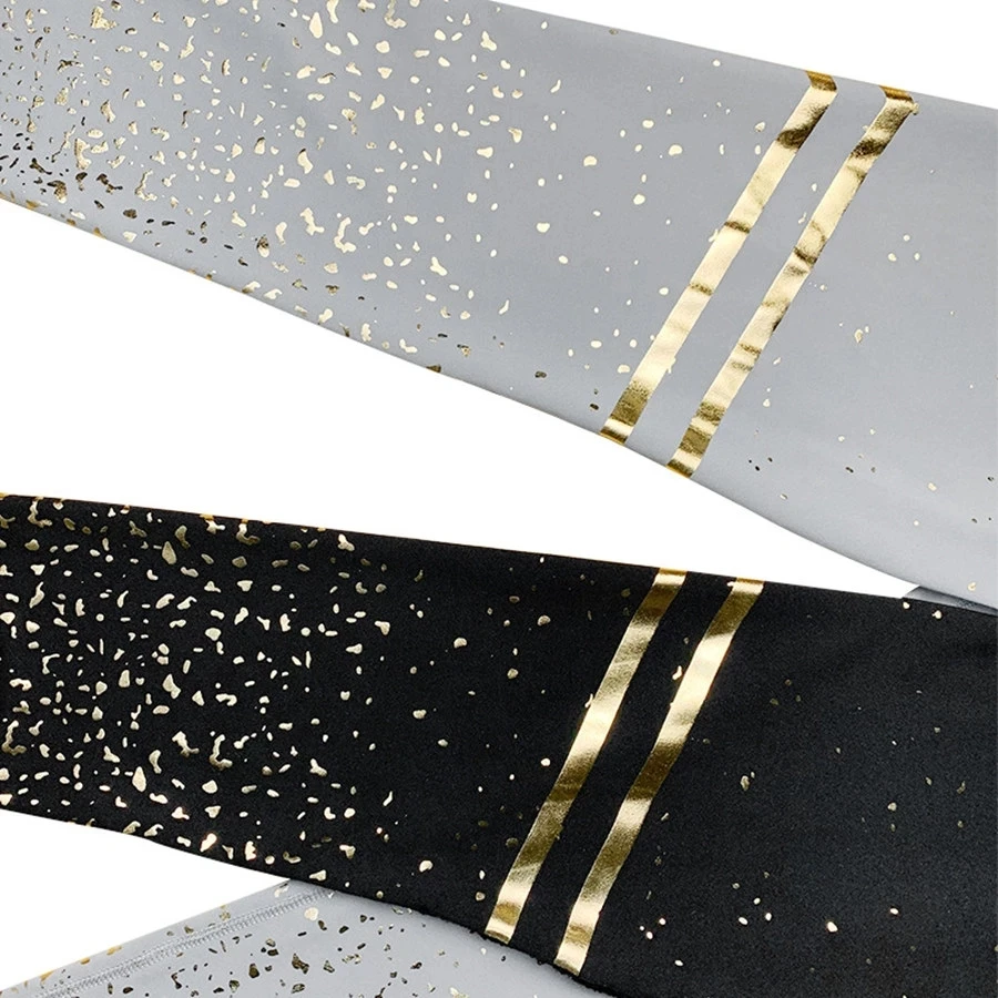 Black Gilding Yoga Pants Quick dry Leggings Women Running Sport High Waist Tights Leggins  Gym Fitness Training Push Up Legging