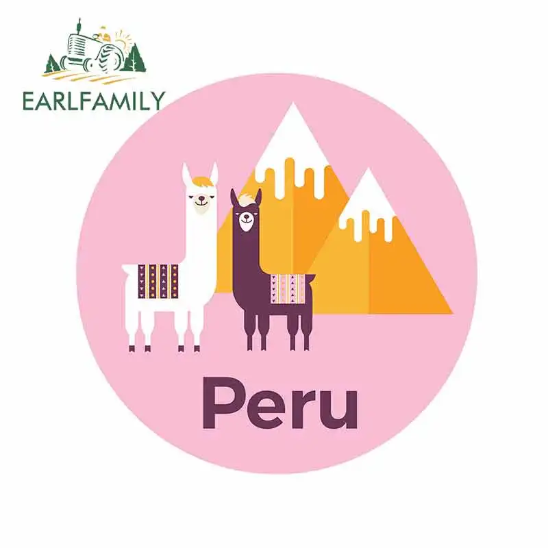 EARLFAMILY 13 см x для путешествий из Перу розовый Llama альпака оригинальный креативный