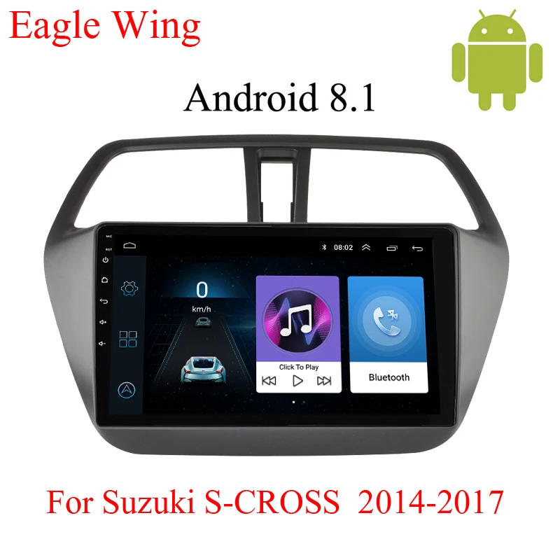 Автомагнитола на Android 8 1 мультимедийный видеоплеер для Suzuki S-CROSS 2014-2017 с