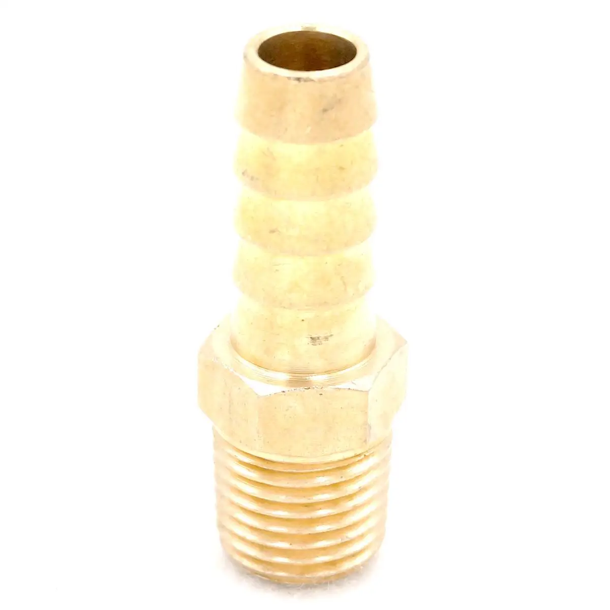 1/4 &quotNPT Male x 3/8&quot латунный шланг Колючая Хвостовая топливная арматура соединители