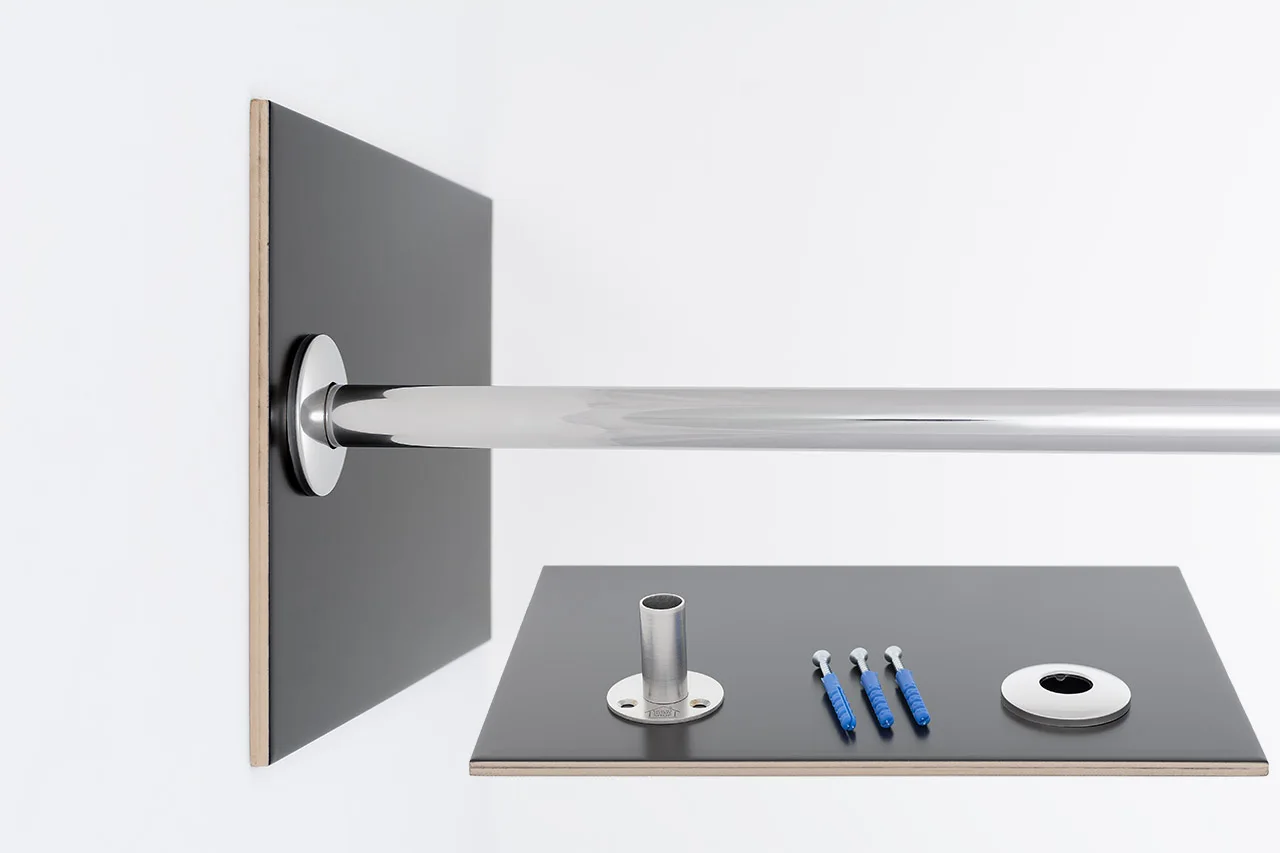 Карниз для ванной (Штанга) &quotусиленный 20&quot Г-образный 165x70 Г | Дом и сад