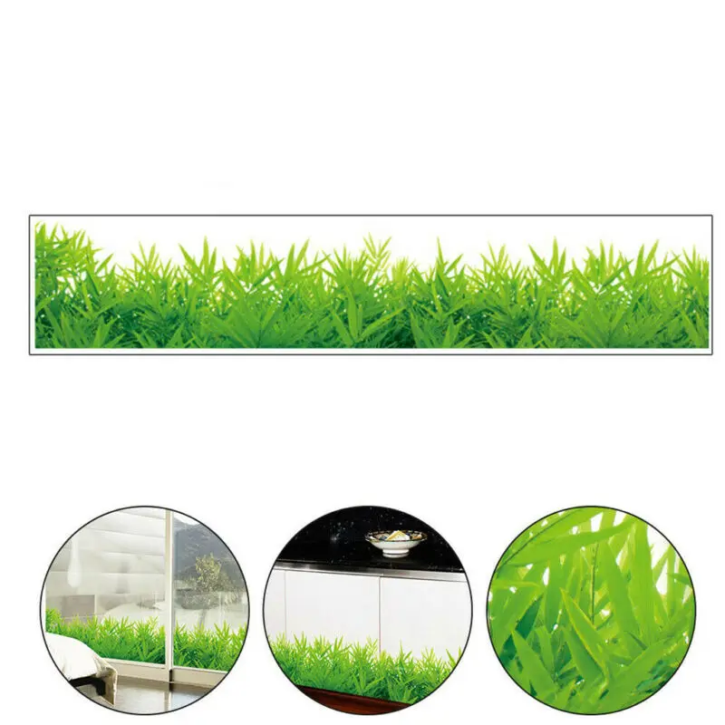 Обои съемные зеленая трава ПВХ наклейки на стену домашний декор детская комната