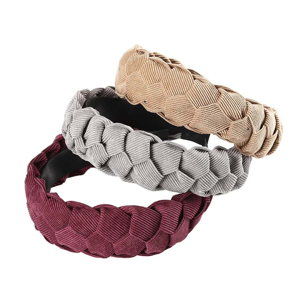 Женский бархатный ободок AWAYTR однотонный в стиле ретро аксессуар для волос на