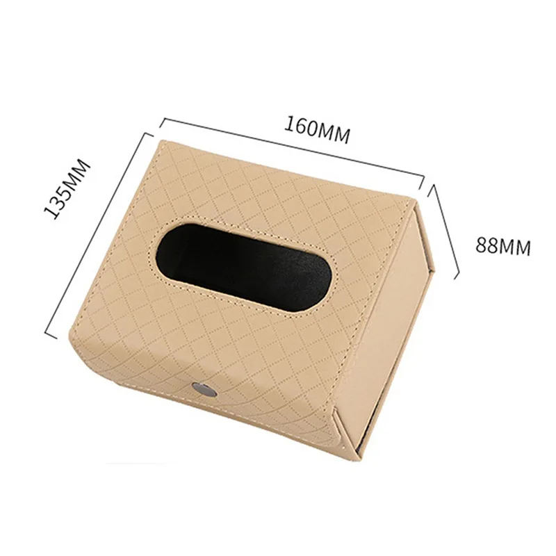 

Car Tissue Box Seat Type Paper Bag Car Hanging Tissue Holder Auto Paper Towel Box Vehicle Interior Decoration Supplies