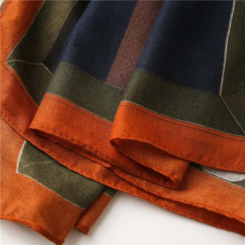 

2020 Luxury Summer Women Silk Scarf Cotton and hemp Beach Hijab 180X90CM Shawl and Wraps Female Foulard Echarpe Designer Bandana