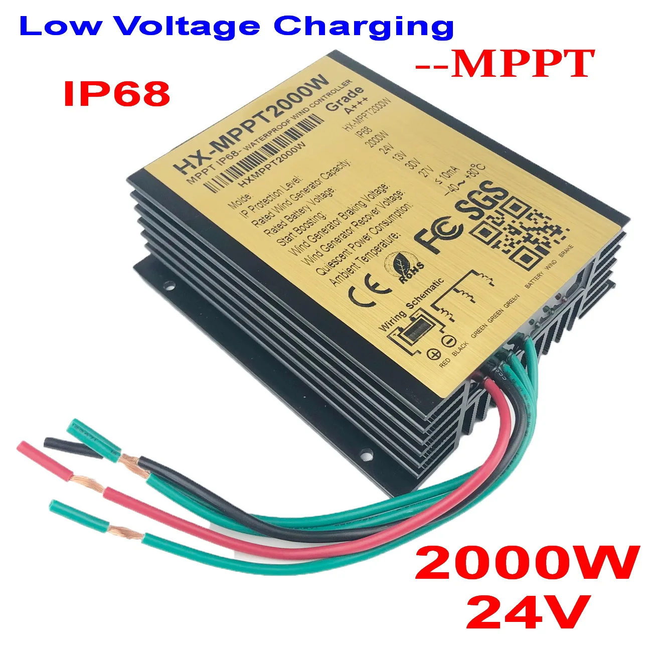 

24V 48V 96V 2000W 3000W Wind Charge Controller, MPPT Charge for Wind Turbine, for Lithium Lead Acid Battery