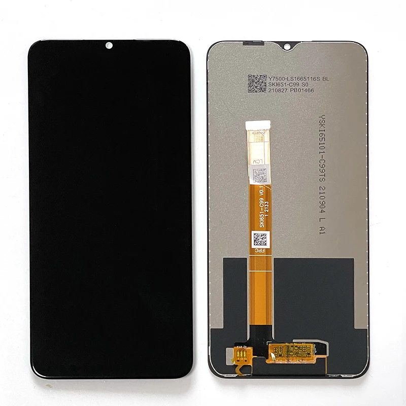 original msen 6 5 new for oppo realme c21y rmx3261 lcd display screentouch panel digitizer for c21y realmec21y display frame free global shipping