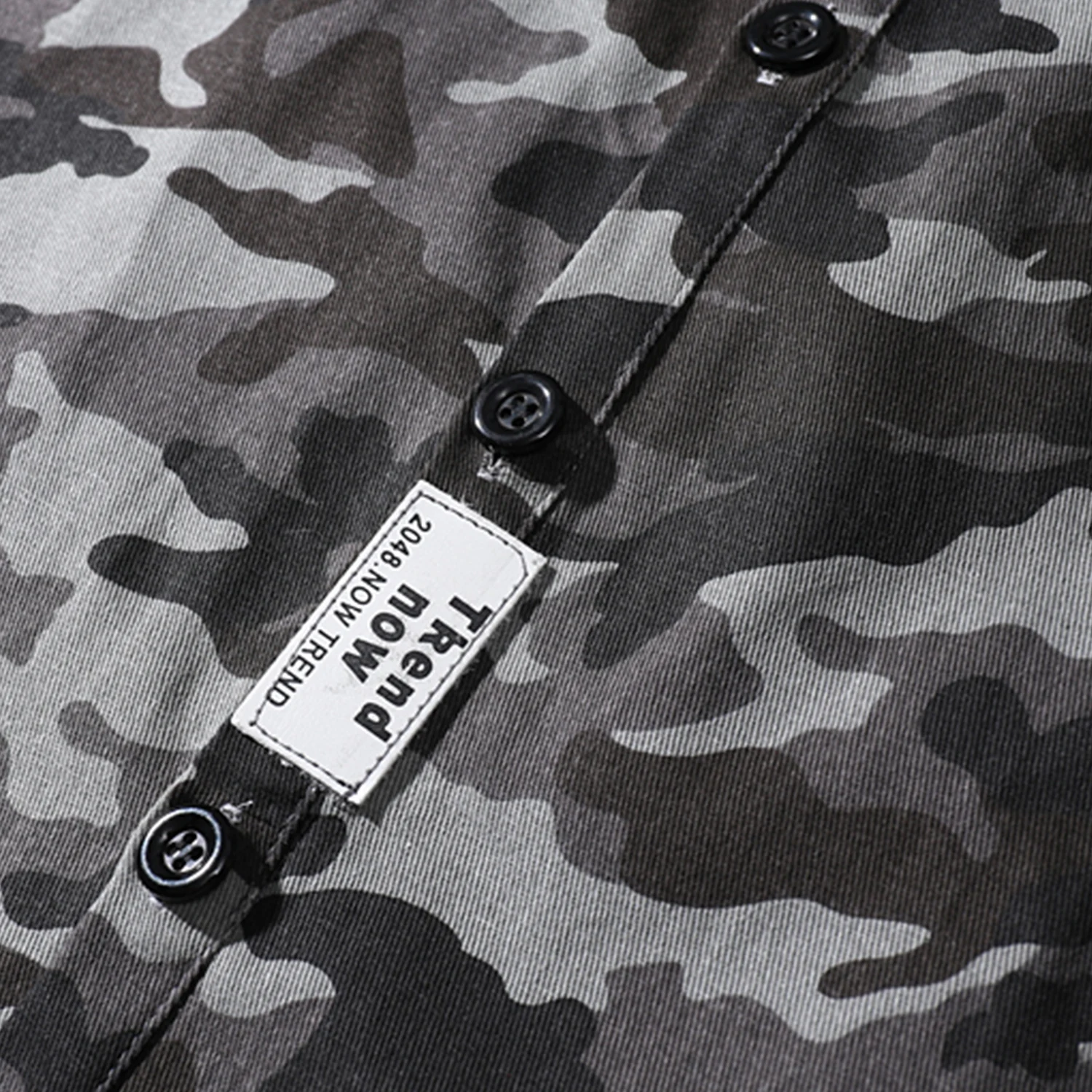 Aelfric Eden Camouflage Military Mens Shirts 2019 Autumn Harajuku Hip Hop Casual Cotton Male Tops Outwear Streetwear Long Sleeve | Мужская