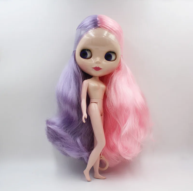Бесплатная доставка красочная детская кукла Blyth DIY модные волосы с 4 большими