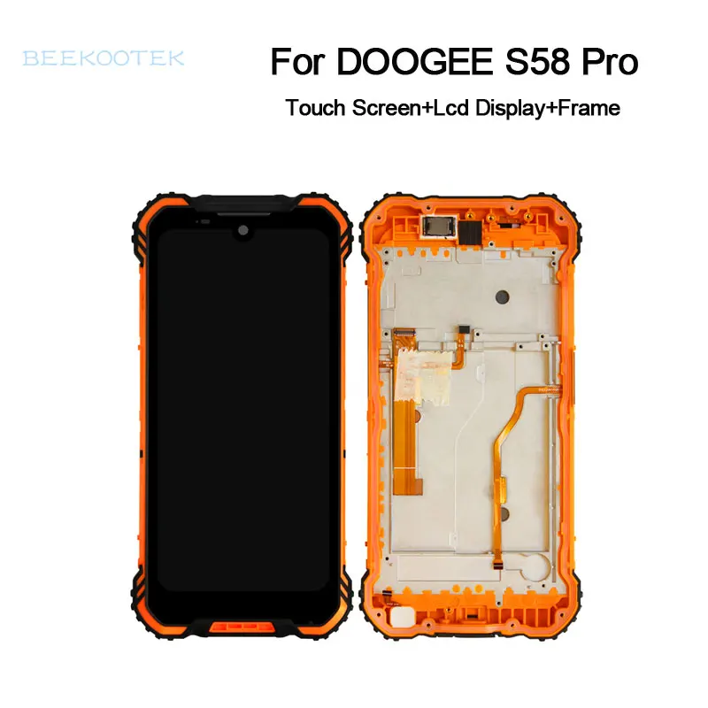 new original doogee s58 pro phone lcd display touch screen digitizerframe accessory for doogee s58pro 5 71 inch cellphone free global shipping