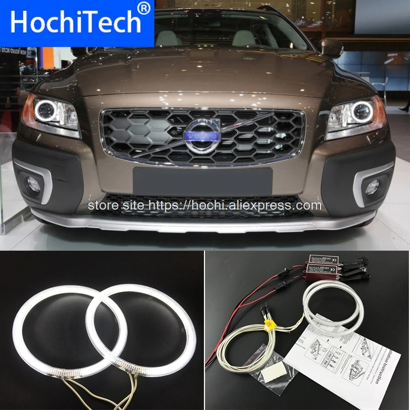 

HochiTech ccfl angel eyes kit white 6000k ccfl halo rings headlight for Volvo XC70 2008 2011 2012 2014